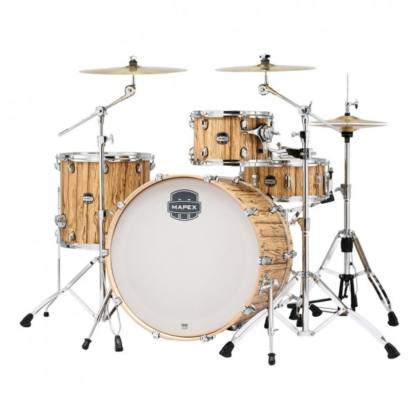 Mapex Mars 24'' 4pc Big Beat Drum Kit w/Cymbals, Driftwood