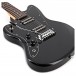 Badger Classic Left Handed Electric Guitar, All Black