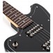 Badger Classic Left Handed Electric Guitar, All Black