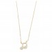 Agifty Gold Plated Quaver Necklace with Gift Box - Front