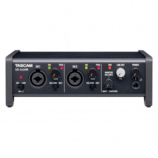 Tascam 2x2HR Audio Interface - Front