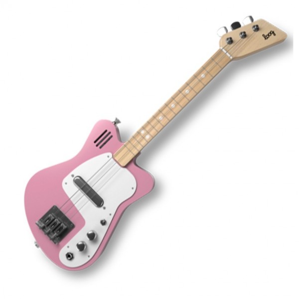 Loog Electric Mini, Pink - Front View