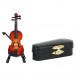 Agifty Violin with Arc, Stand & Gift Case Box - With Gift Box