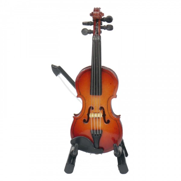 Agifty Violin Figure with Stand and Gift Box - Violin