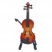 Agifty Violin Figure with Stand and Gift Box - Violin