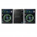 Denon DJ SC5000 Media Players with Denon DJ X1850 Prime DJ Mixer - Full Bundle