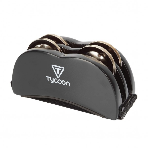 Tycoon Foot Tambourine with Bright Steel Jingles