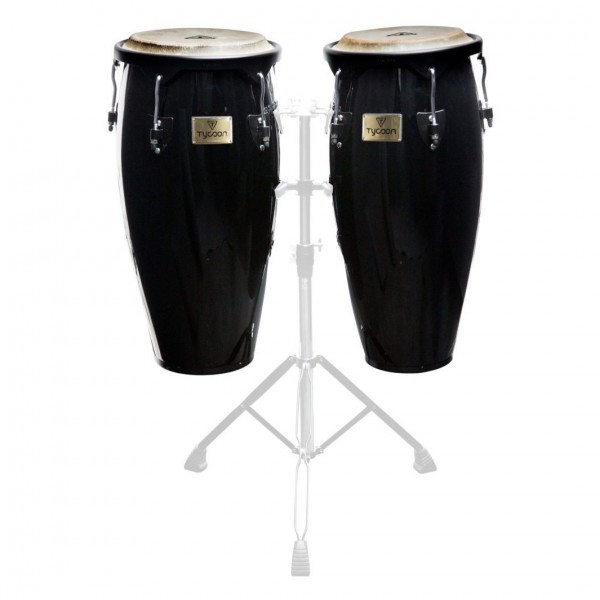 Tycoon Supremo Series Black Congas, 10" & 11"