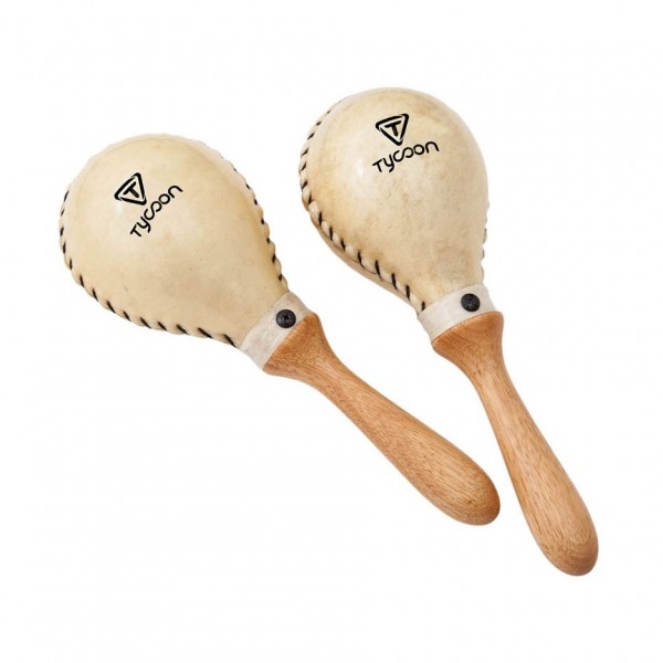 Tycoon Round Cowhide Maracas, Large