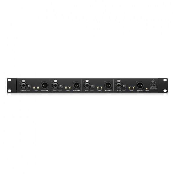 Behringer DI4800A 4-Channel Active DI-Box, Booster, and Line Isolator - Front