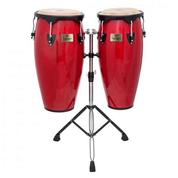 Tycoon Supremo Series Red Congas, 10" & 11"
