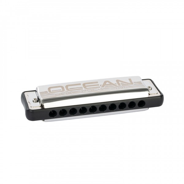 Cascha Ocean Rock Blues Harmonica Black, C