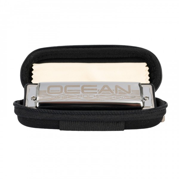 Cascha Ocean Rock Blues Harmonica Black, E, case and cloth