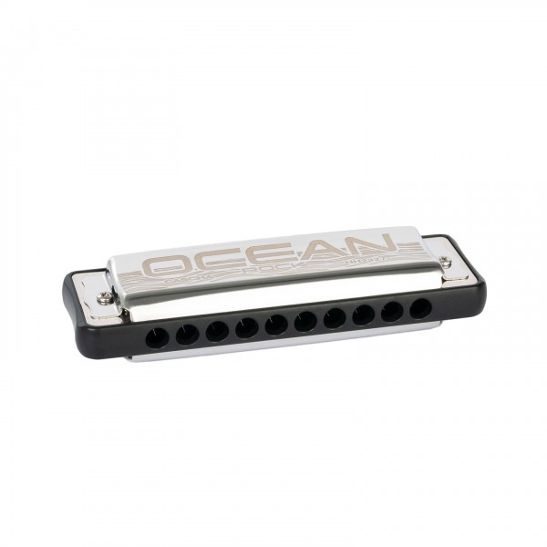 Cascha Ocean Rock Blues Harmonica Black, Bb