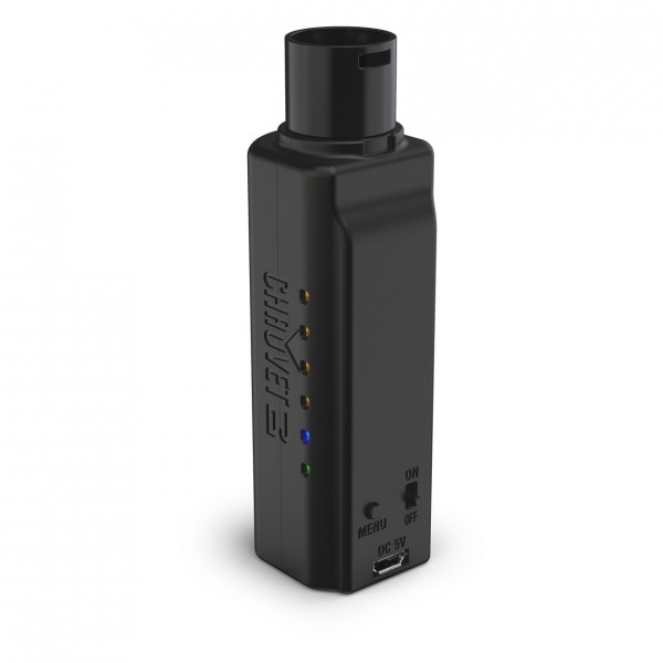 Chauvet D-Fi XLR Wireless Dongle Pack - Transmitter Angled Right
