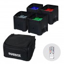 Equinox Colour Raider Lithium Battery Uplighter Pack