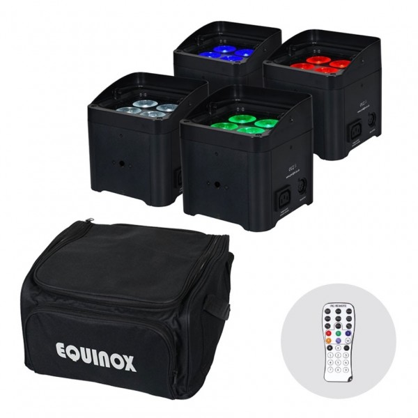 Equinox Colour Raider Lithium Battery Uplighter Pack- Package