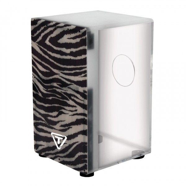 Tycoon Acrylic Cajon, White Tiger Front Plate