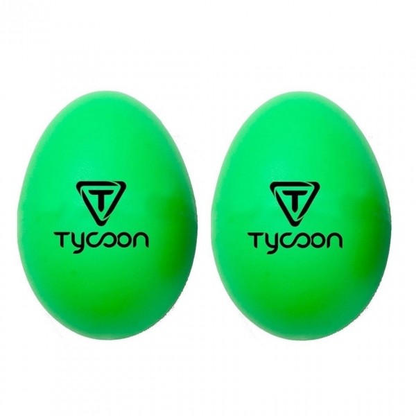 Tycoon Plastic Egg Shaker, Green