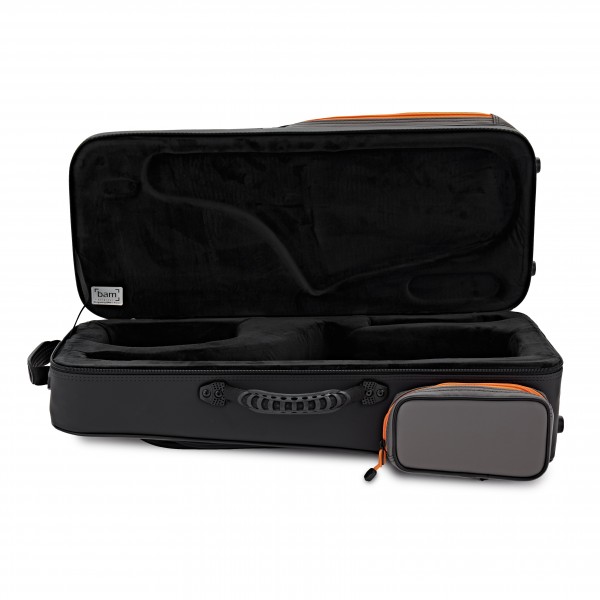 BAM Peak Performance Alto Saxophone Case, Black and Grey