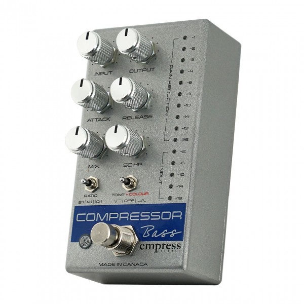 ベース Empress Effects Bass Compressor Silver Empress Effects Bass Compressor, Silver | Gear4music
