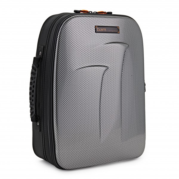 BAM New Trekking Double Clarinet Case, Silver Carbon