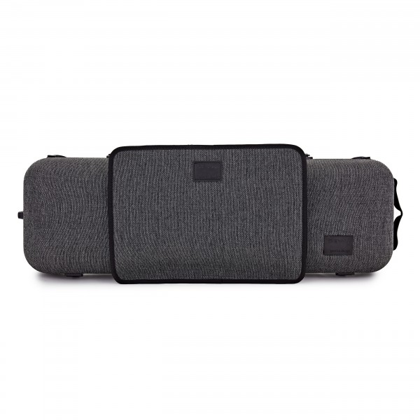 Gewa BIO S Oblong Violin Case, Grey with Music Pocket