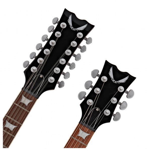 Dean Gran Sport Double Neck, Worn Brown