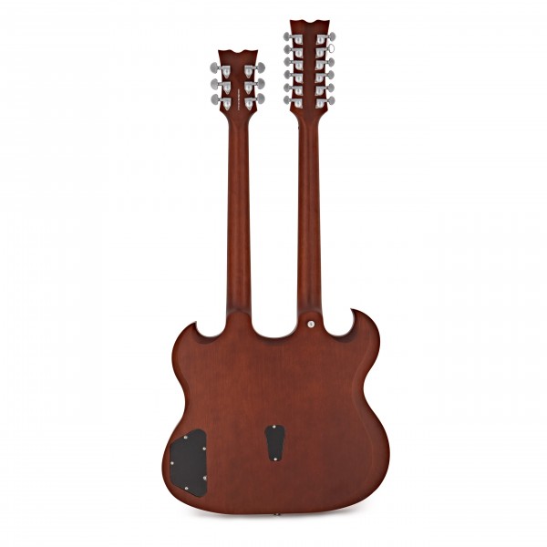 Dean Gran Sport Double Neck, Worn Brown