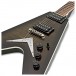 Dean V 79 Flame Top, Trans Black