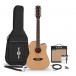 Dreadnought 12 String Electro Acoustic Guitar Natural, 15W Acoustic Amp & Accessory Pack