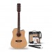 Dreadnought 12 String Electro Acoustic Guitar Natural, 15W Acoustic Amp & Accessory Pack