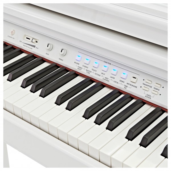 GDP-100 Digital Grand Piano by Gear4music, Gloss White