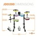 Junior Electronic Drum Kit with Headphones and Stool by Gear4music