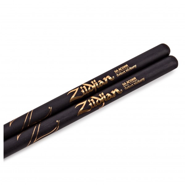 Zildjian 5A Acorn Tip Black Drumsticks