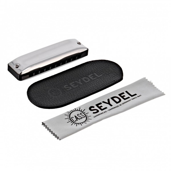 Seydel 1847 Session Standard Blues Harmonica, G, Accessories