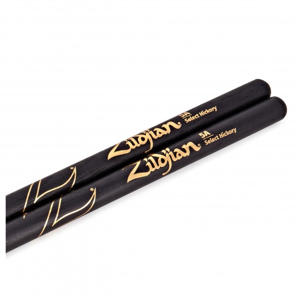 Zildjian 5A Wood Tip Black Drumsticks