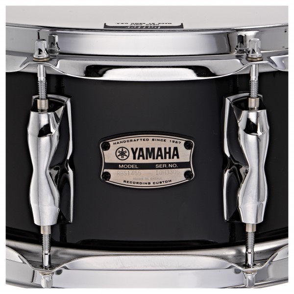 Yamaha Recording Custom 14 x 5.5'' Birch Snare Drum, Solid Black