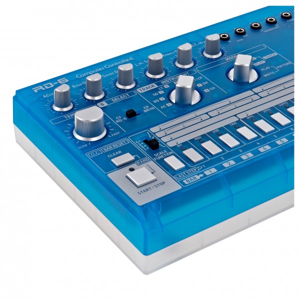Behringer RD-6 Drum Machine, Transparent Blue