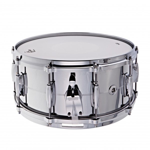 Gretsch G4000 Series Snare Drum 14 x 6.5 Chrome Over Brass Shell
