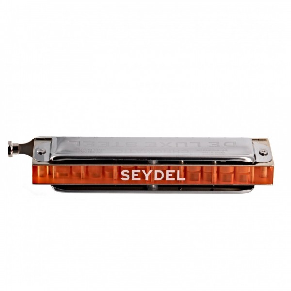 Seydel De Luxe Steel Chromatic Harmonica, G, Back