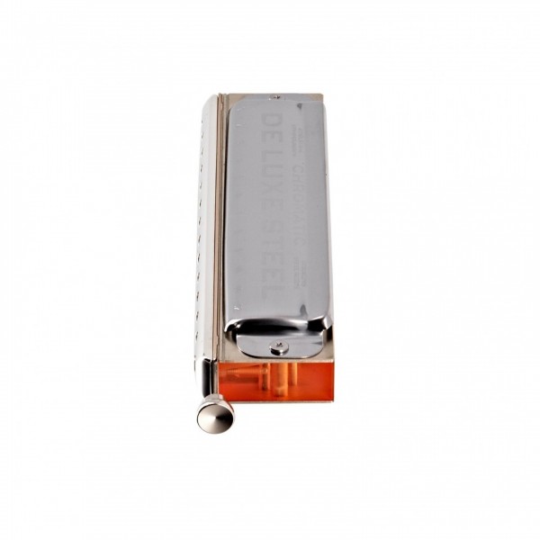 Seydel De Luxe Steel Chromatic Harmonica, G, Side