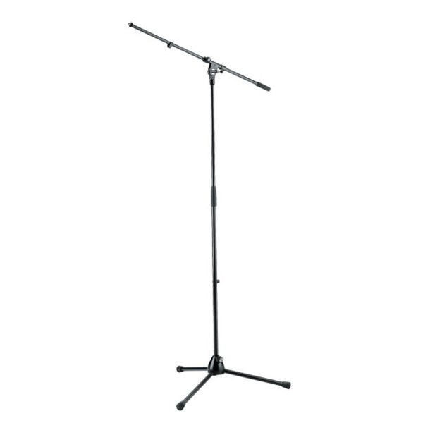 K&M 210/2 Boom Microphone Stand, Black