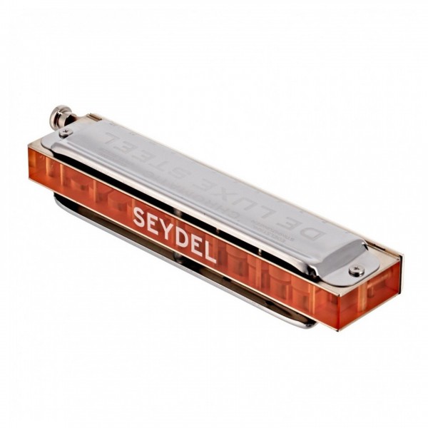 Seydel De Luxe Steel Chromatic Harmonica, Orchestra C, Side