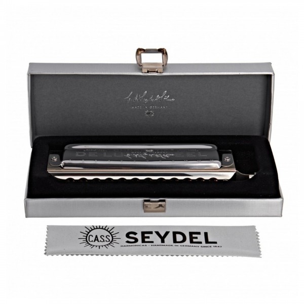 Seydel De Luxe Steel Chromatic Harmonica, Orchestra C, Case