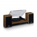 Lenco LS-100 Turntable - Side View (Lid Open)
