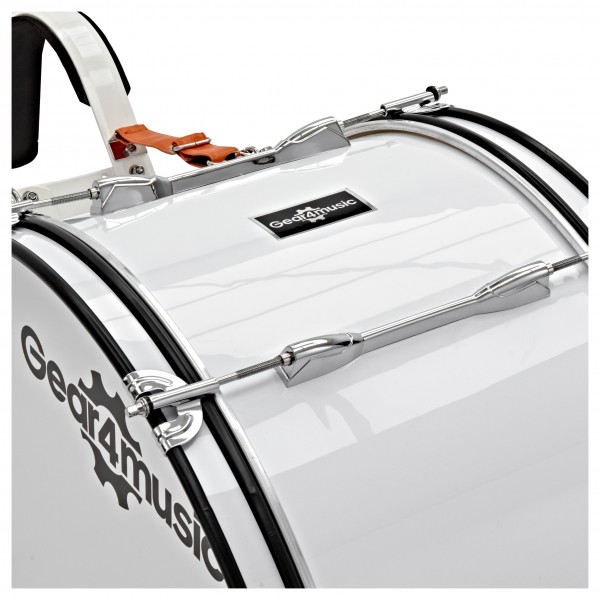 26" X 12" Marching Bass Drum with Carrier, by Gear4music