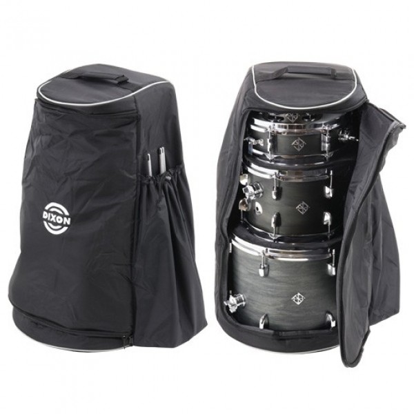 Dixon Drums 'Little Roomer' Gig Pack w/Hardware & Bags, Satin Natural Tom Bag