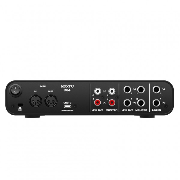 M4 4-Channel Audio Interface - Rear View 