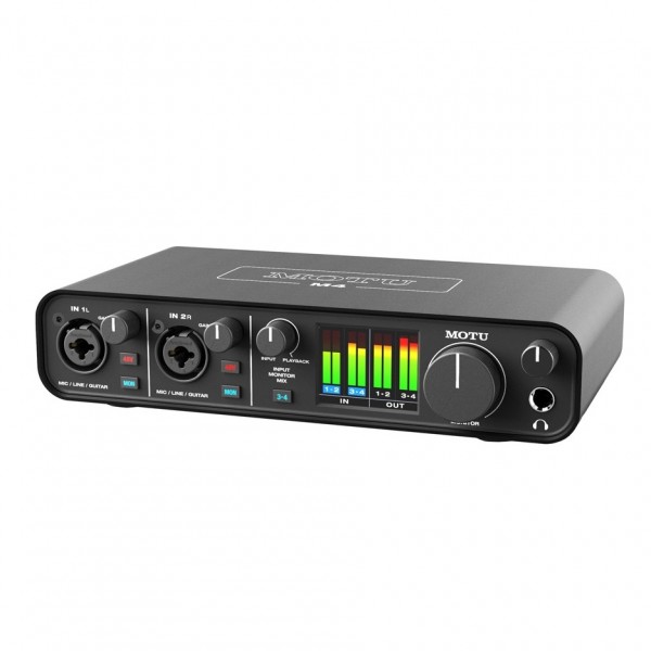 MOTU M4 4-Channel Interface - Side View 